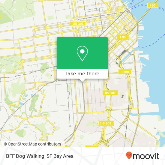 BFF Dog Walking map