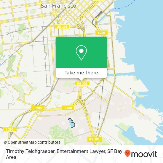 Mapa de Timothy Teichgraeber, Entertainment Lawyer