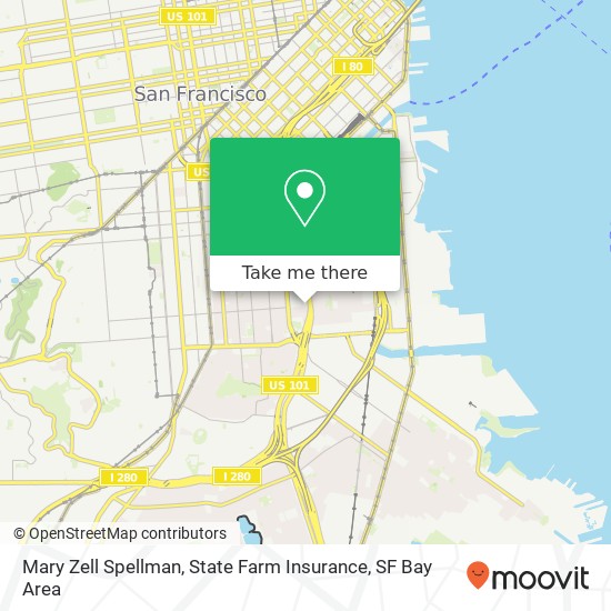 Mary Zell Spellman, State Farm Insurance map