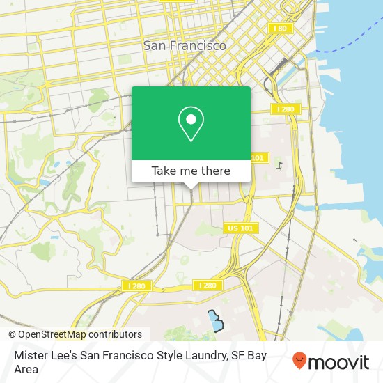 Mister Lee's San Francisco Style Laundry map