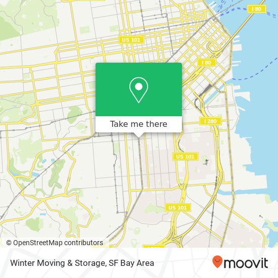 Winter Moving & Storage map