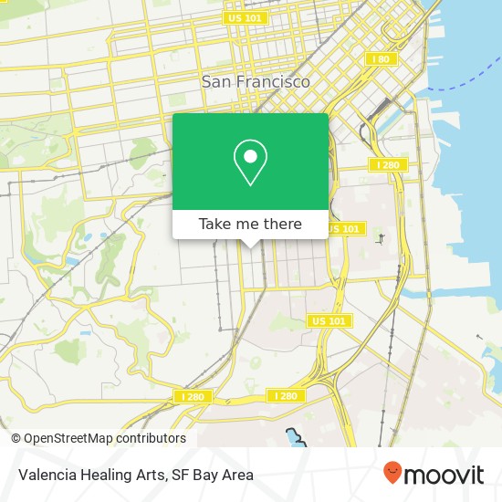 Valencia Healing Arts map