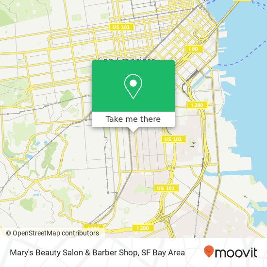 Mary's Beauty Salon & Barber Shop map