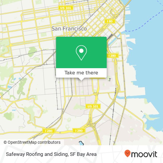 Mapa de Safeway Roofing and Siding