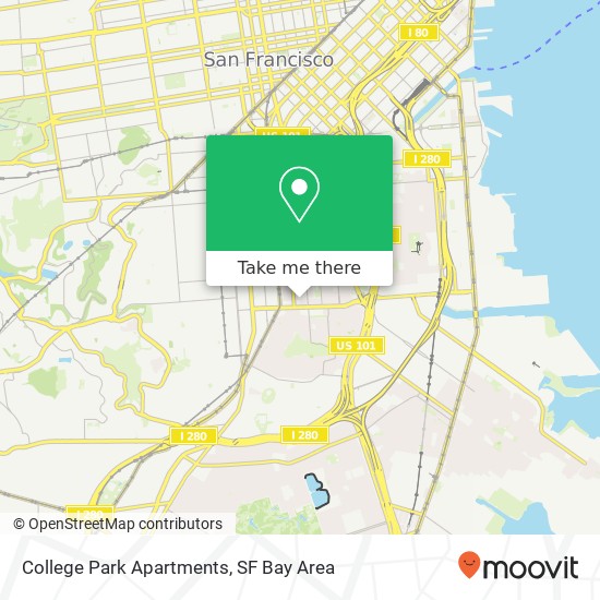 College Park Apartments map