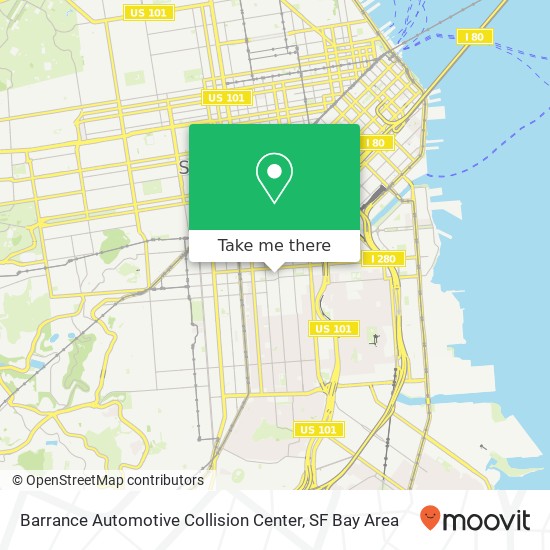 Mapa de Barrance Automotive Collision Center