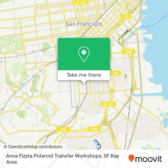 Anna Fizyta Polaroid Transfer Workshops map