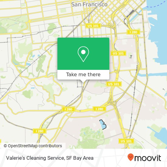 Valerie's Cleaning Service map