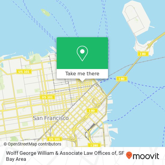 Mapa de Wolff George William & Associate Law Offices of