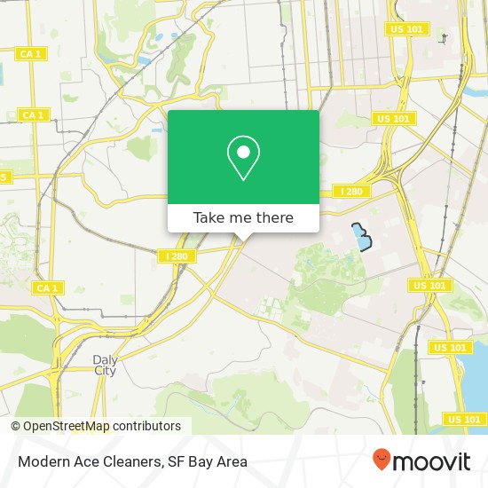 Modern Ace Cleaners map