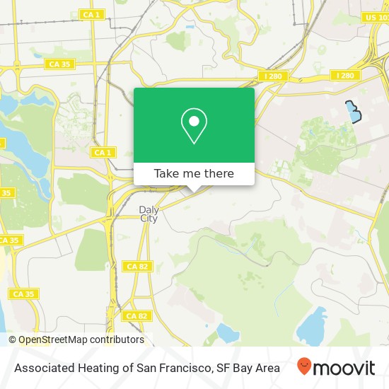 Associated Heating of San Francisco map