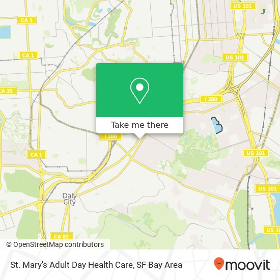 Mapa de St. Mary's Adult Day Health Care