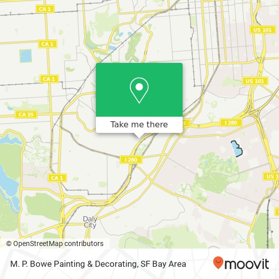 M. P. Bowe Painting & Decorating map