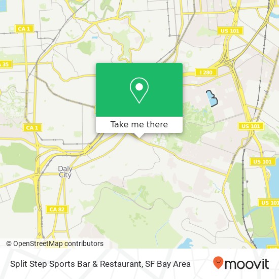 Mapa de Split Step Sports Bar & Restaurant