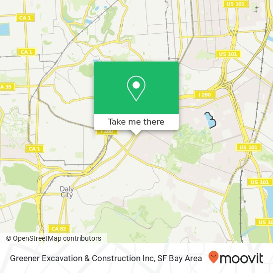 Greener Excavation & Construction Inc map