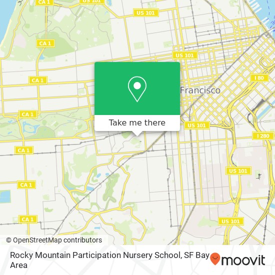 Rocky Mountain Participation Nursery School map