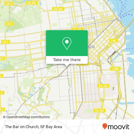 The Bar on Church map