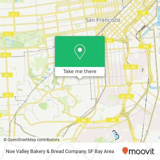 Noe Valley Bakery & Bread Company map
