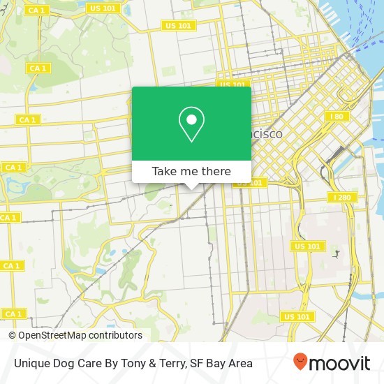 Unique Dog Care By Tony & Terry map