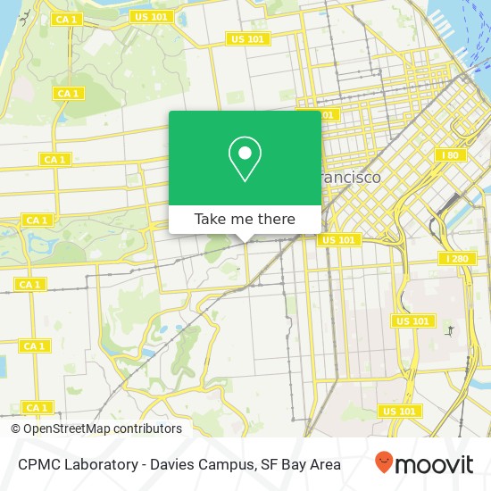 CPMC Laboratory - Davies Campus map