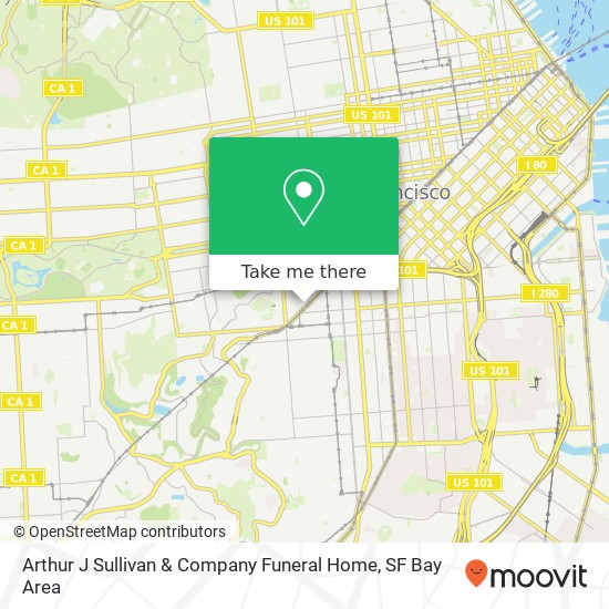 Mapa de Arthur J Sullivan & Company Funeral Home