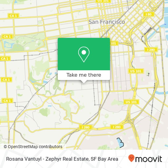 Rosana Vantuyl - Zephyr Real Estate map