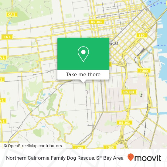 Mapa de Northern California Family Dog Rescue