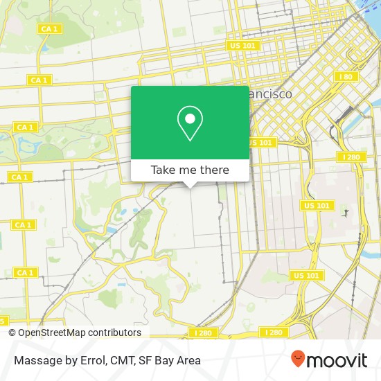 Mapa de Massage by Errol, CMT