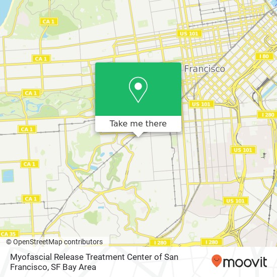 Myofascial Release Treatment Center of San Francisco map