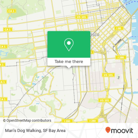 Mari's Dog Walking map