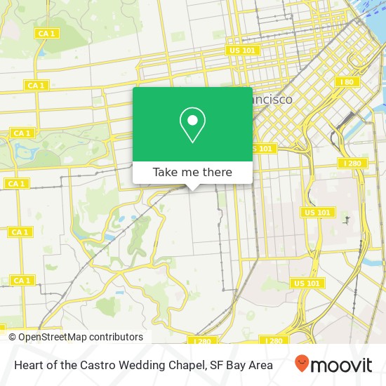 Mapa de Heart of the Castro Wedding Chapel