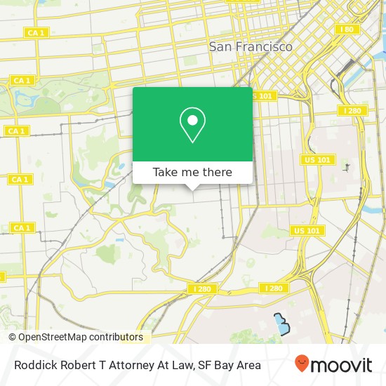 Roddick Robert T Attorney At Law map