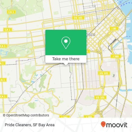 Pride Cleaners map