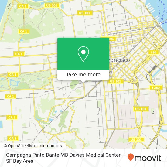 Campagna-Pinto Dante MD Davies Medical Center map