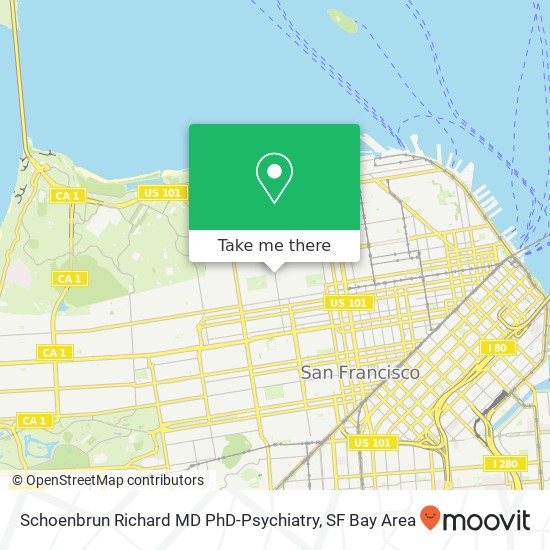 Schoenbrun Richard MD PhD-Psychiatry map