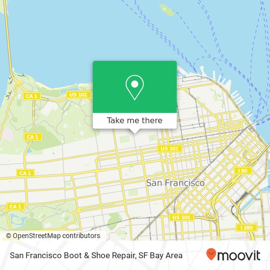 Mapa de San Francisco Boot & Shoe Repair