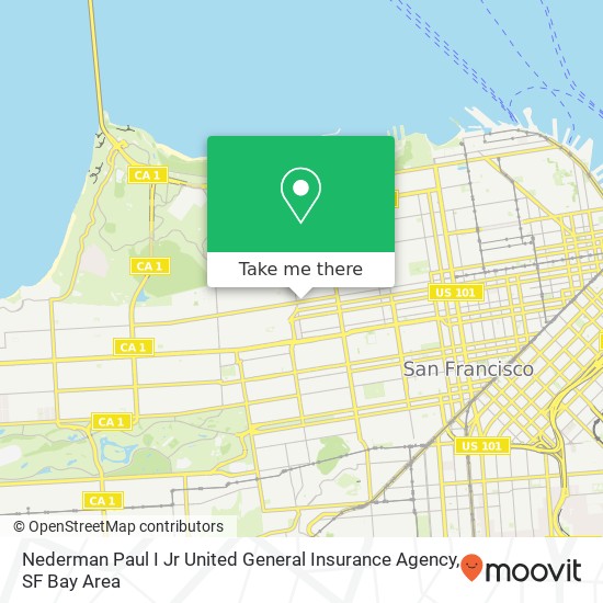 Mapa de Nederman Paul I Jr United General Insurance Agency