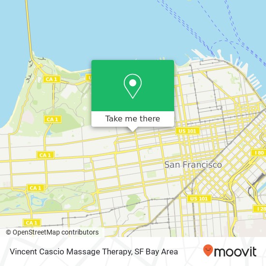 Vincent Cascio Massage Therapy map