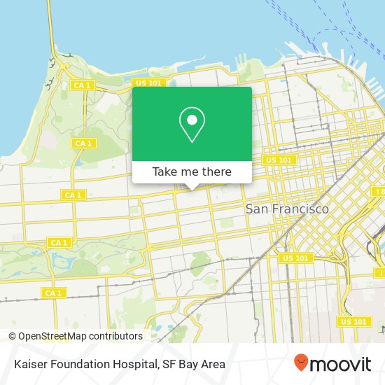 Kaiser Foundation Hospital map