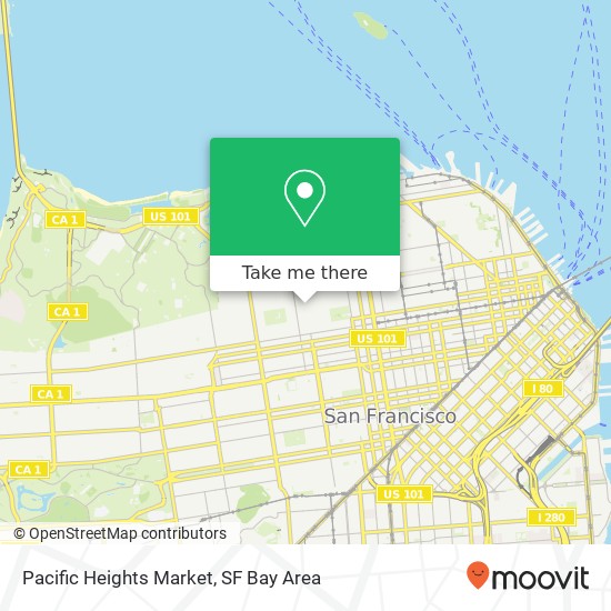 Pacific Heights Market map