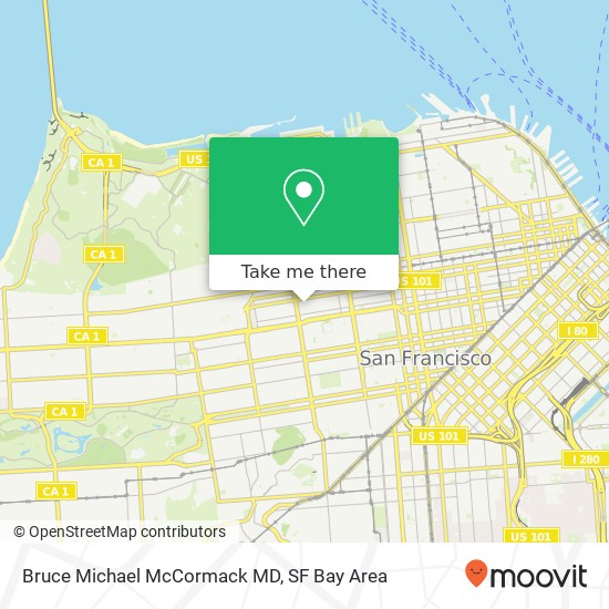 Bruce Michael McCormack MD map
