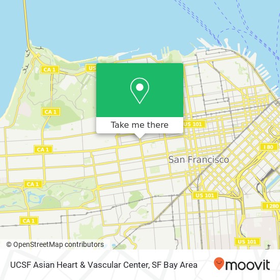 UCSF Asian Heart & Vascular Center map