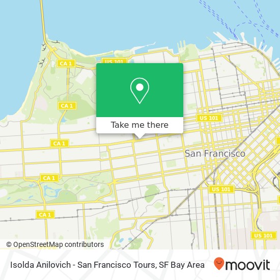 Mapa de Isolda Anilovich - San Francisco Tours