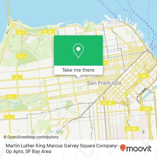 Mapa de Martin Luther King Marcus Garvey Square Company-Op Apts