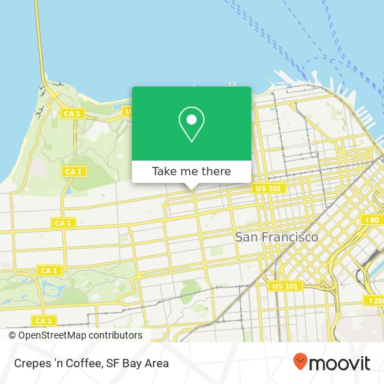 Crepes 'n Coffee map