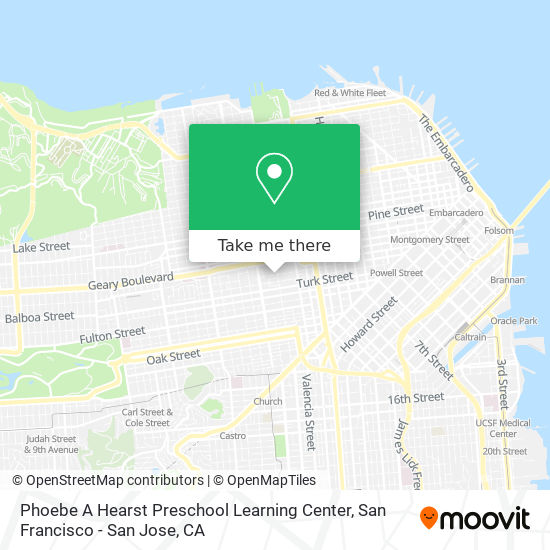 Mapa de Phoebe A Hearst Preschool Learning Center