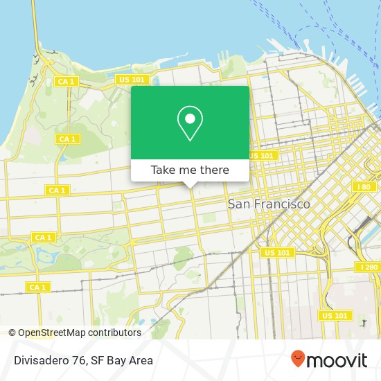 Divisadero 76 map