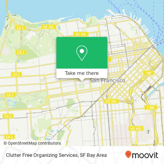 Mapa de Clutter Free Organizing Services