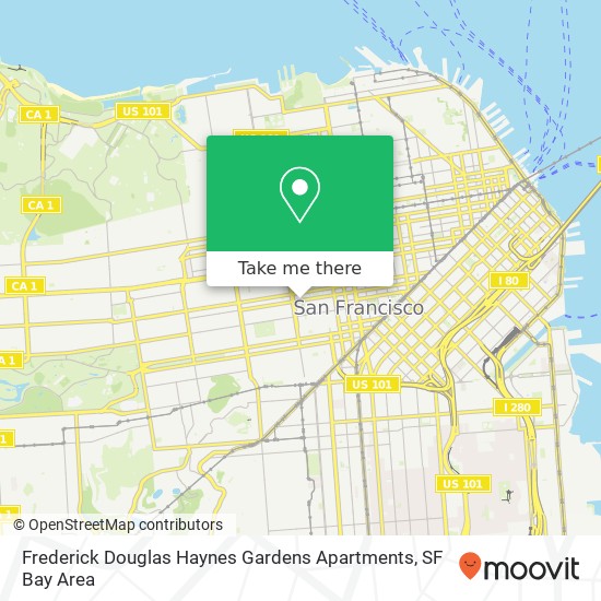 Mapa de Frederick Douglas Haynes Gardens Apartments