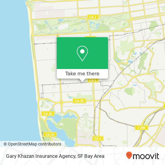 Gary Khazan Insurance Agency map